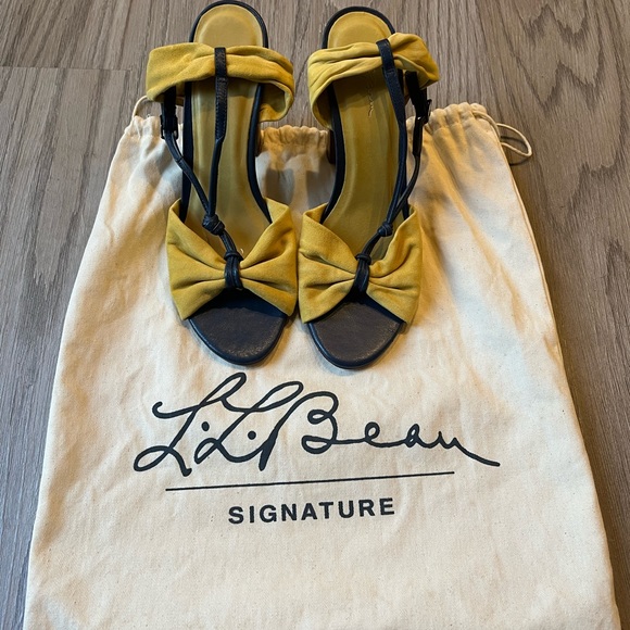 L.L. Bean Shoes - L.L. Bean Women Suede Leather Strap Block Heels Sandals